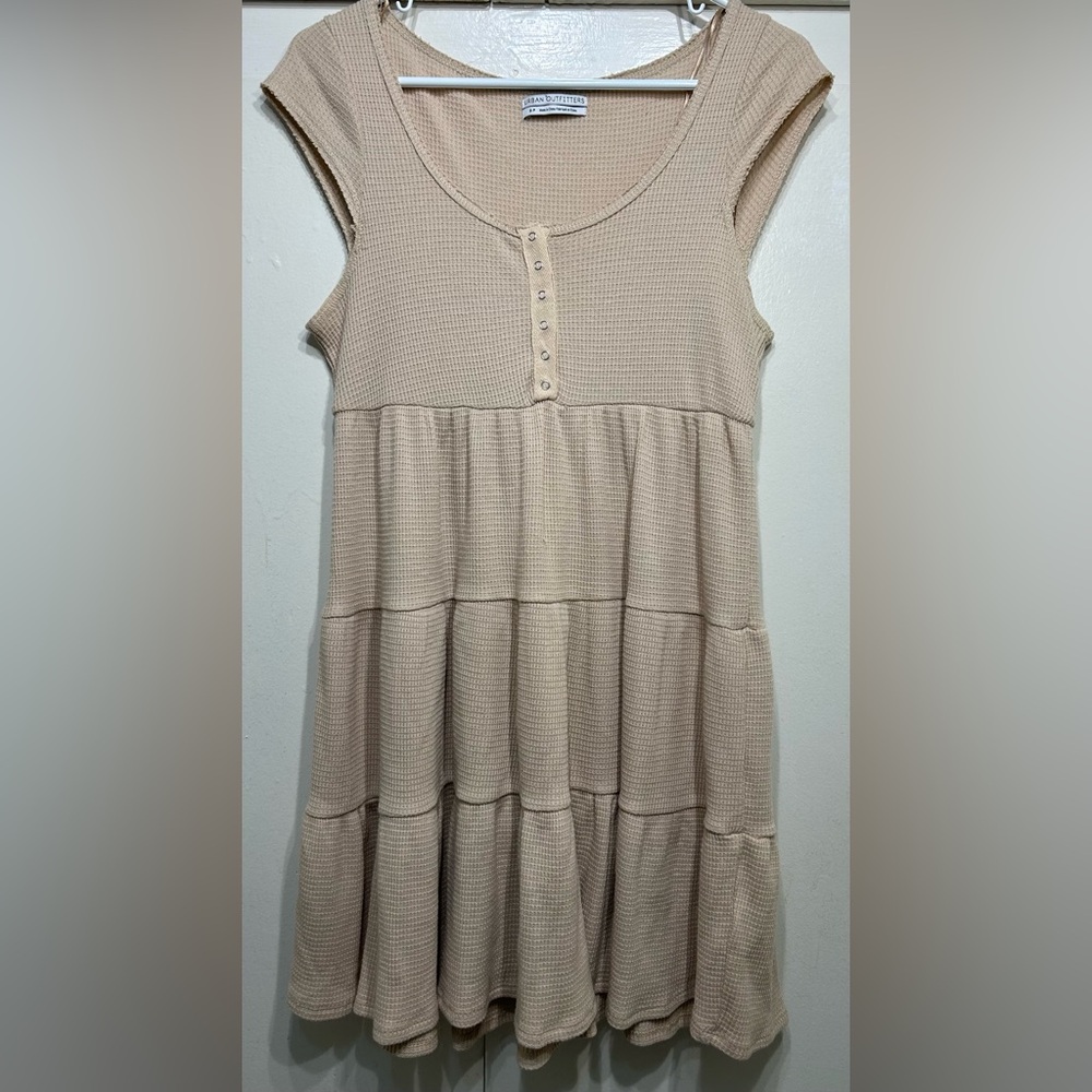 Urban Outfitters Beige Waffle Knit Summer Dress - Women’s S/P